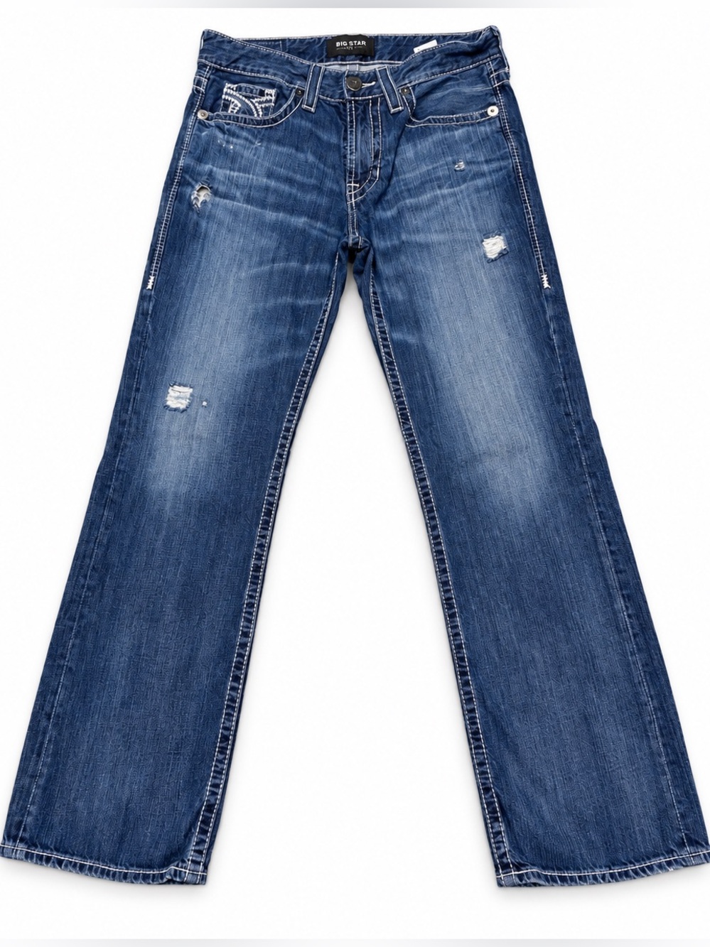 Big Star Pioneer Bootcut Jeans Men’s 32R (32x31) Medium Wash EUC